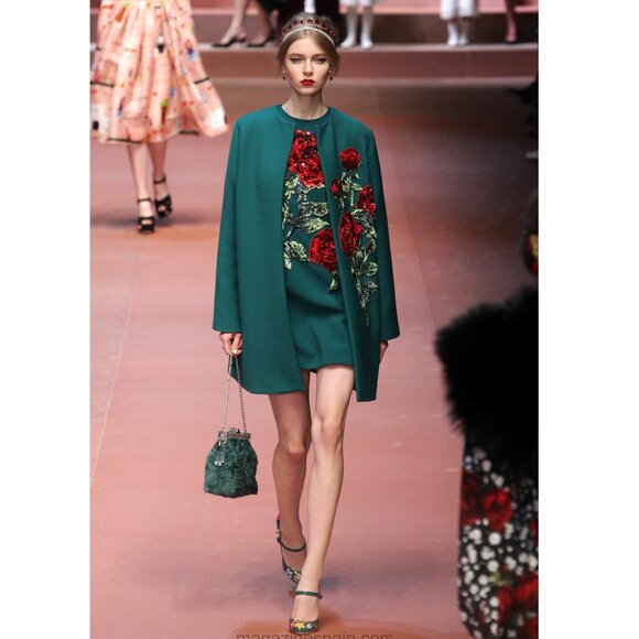RUNWAY TIMELESS COLLECTIBLE DOLCE & GABBANA MINI DRESS SIZE M, 44 IT - Picture 1 of 15